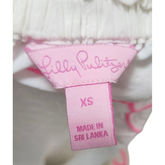 LILY PULITZER NEMI White Rayon Embroidered Tunic Top Swim Cover Up XS - Picture 6 of 7